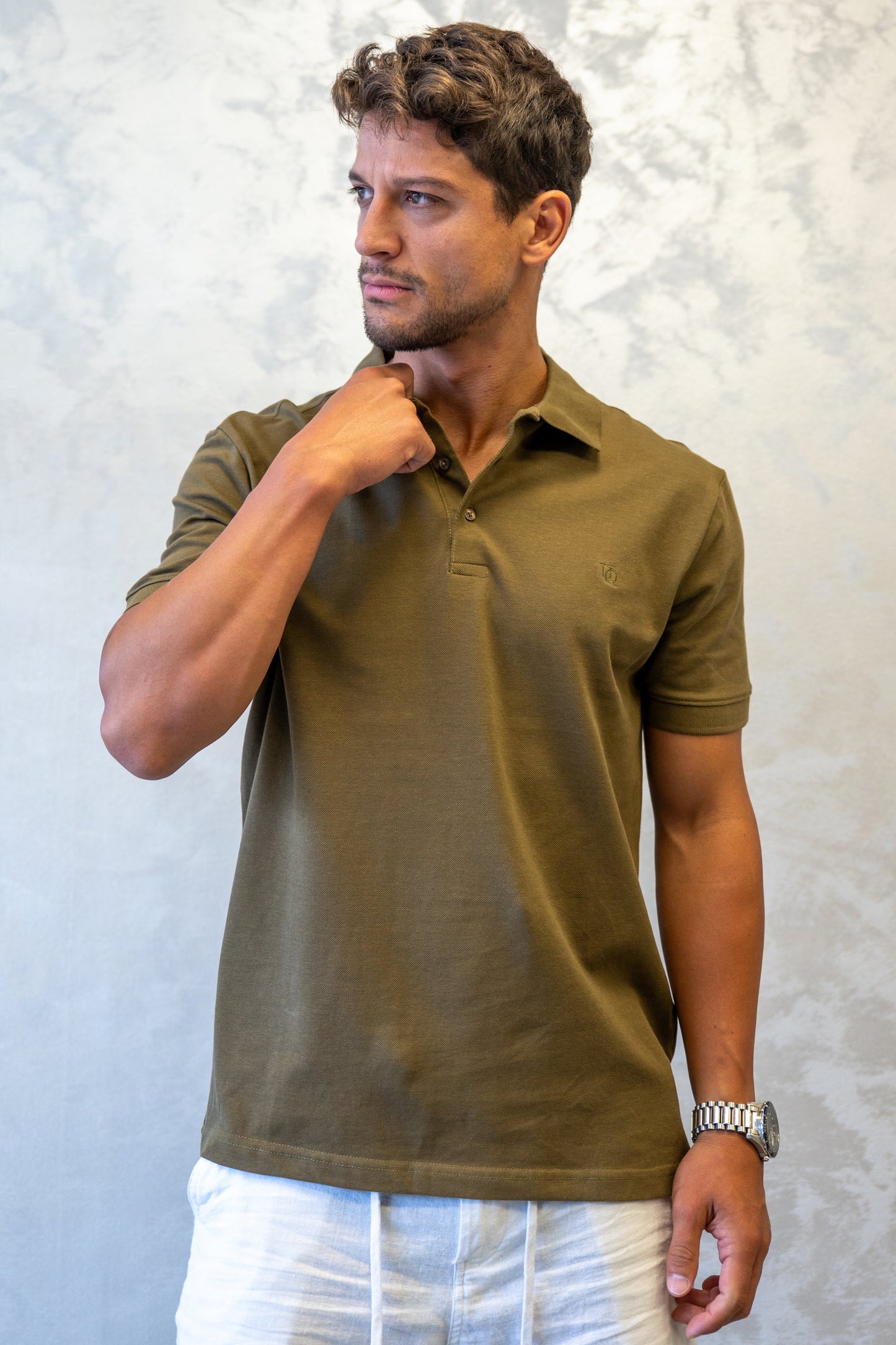 Polo majica muška UN-101/9 maslinasta