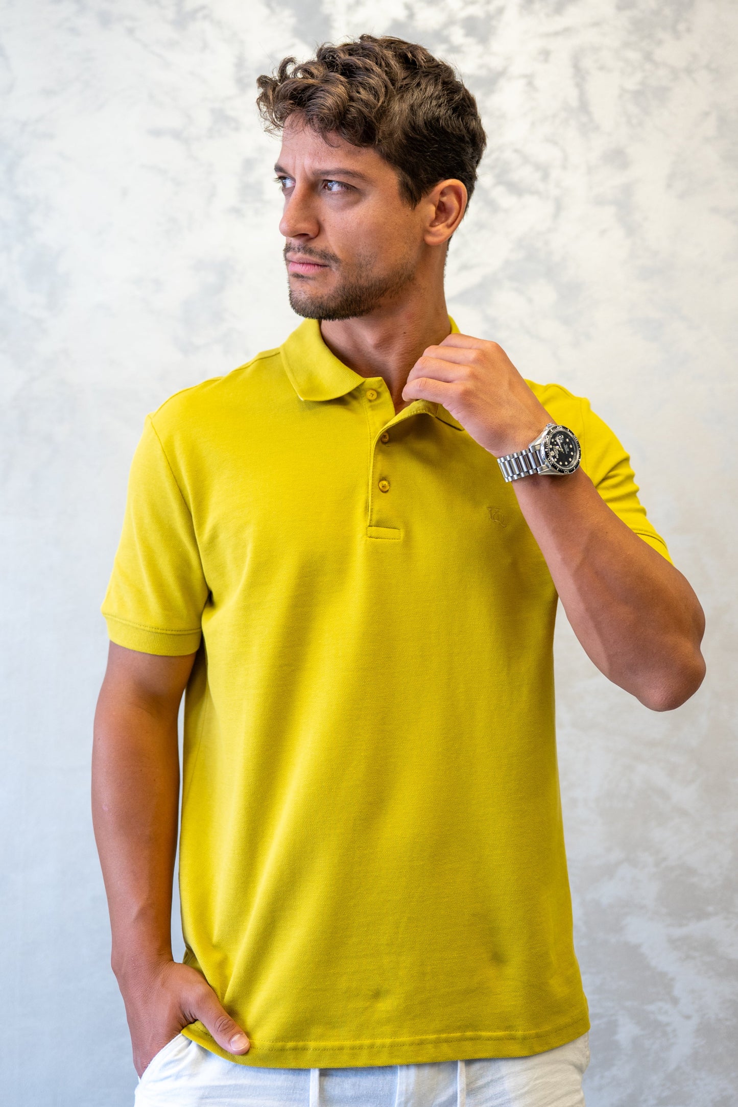 Polo muška majica UN-101/5 senf