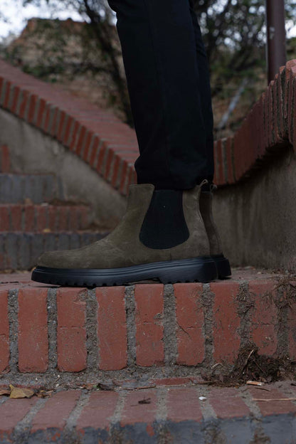 Cipela 042/suet-green