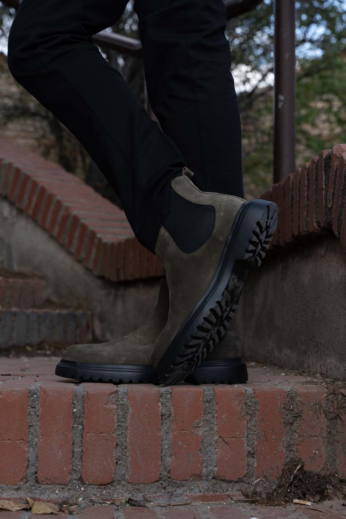 Cipela 042/suet-green