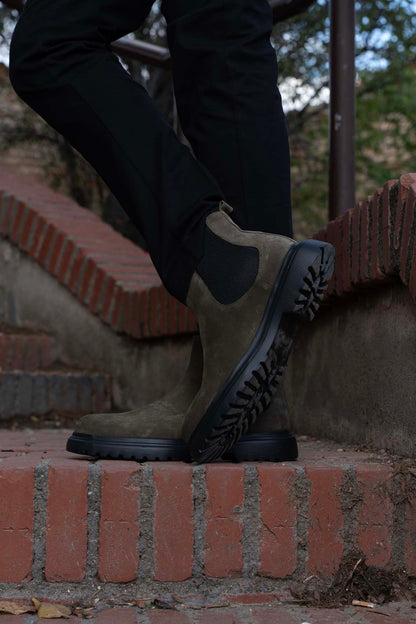 Cipela 042/suet-green