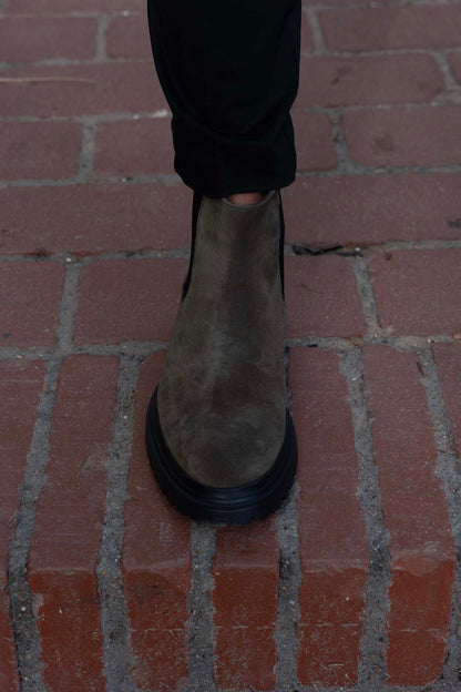 Cipela 042/suet-green