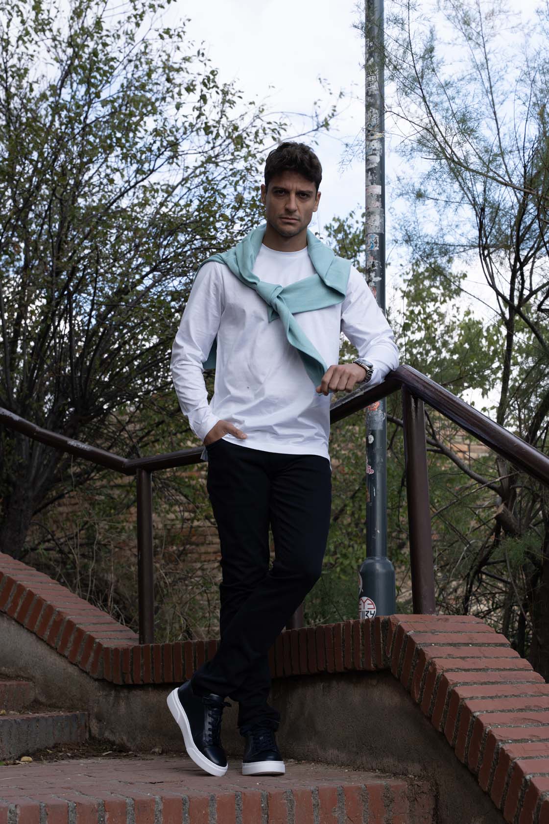 Majica od merceriziranog pamuka u-mod-glat