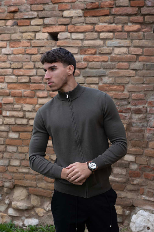 Džemper zip un-004