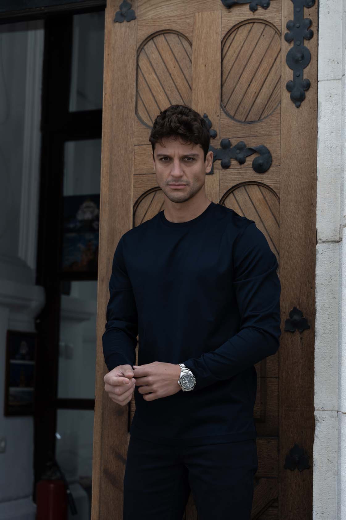 Majica od merceriziranog pamuka u-mod-glat