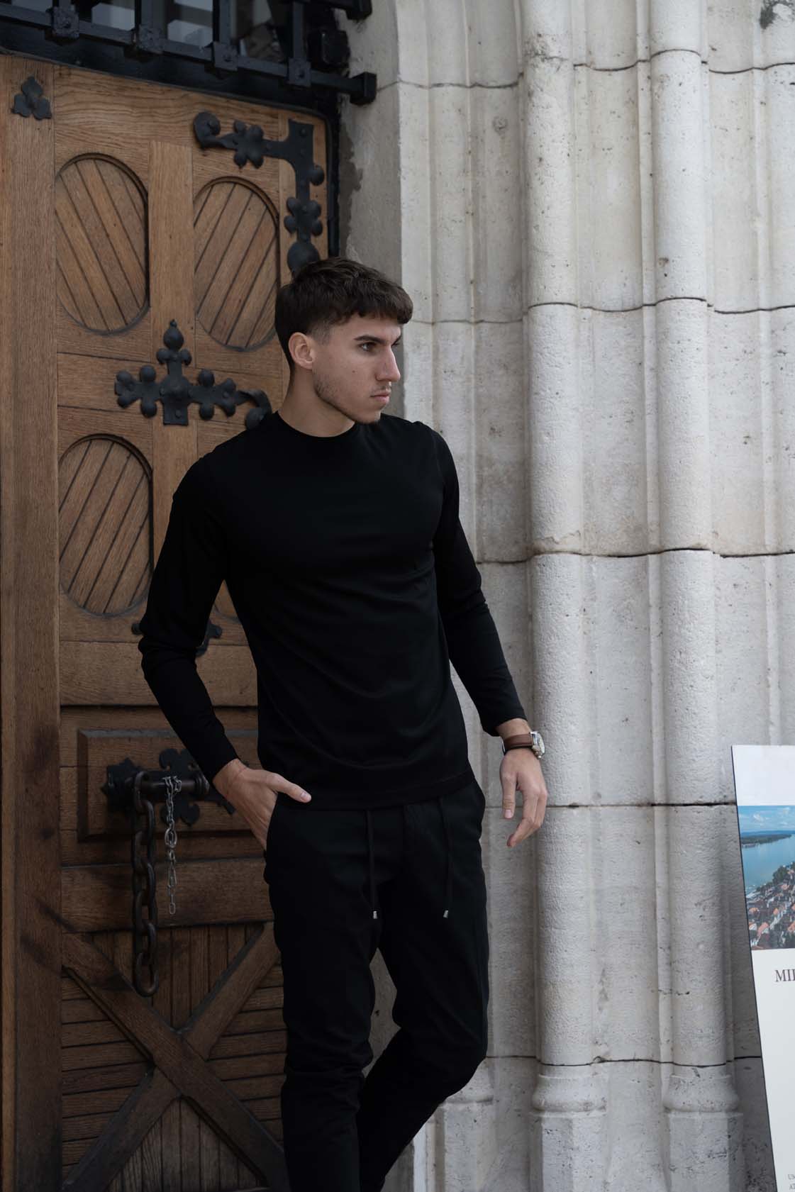 Majica od merceriziranog pamuka u-mod-glat