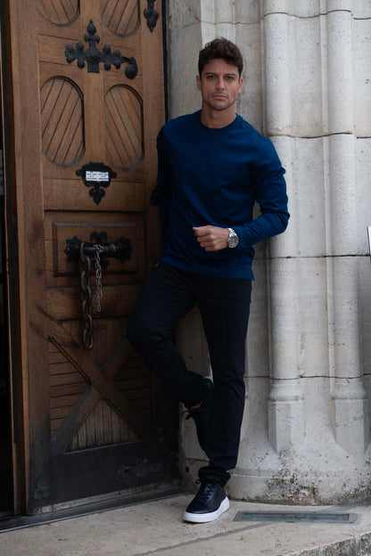 Majica od merceriziranog pamuka u-mod-glat