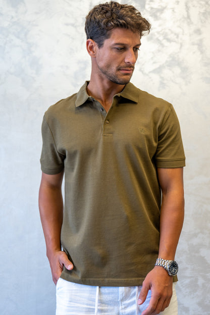 Polo majica muška UN-101/9 maslinasta